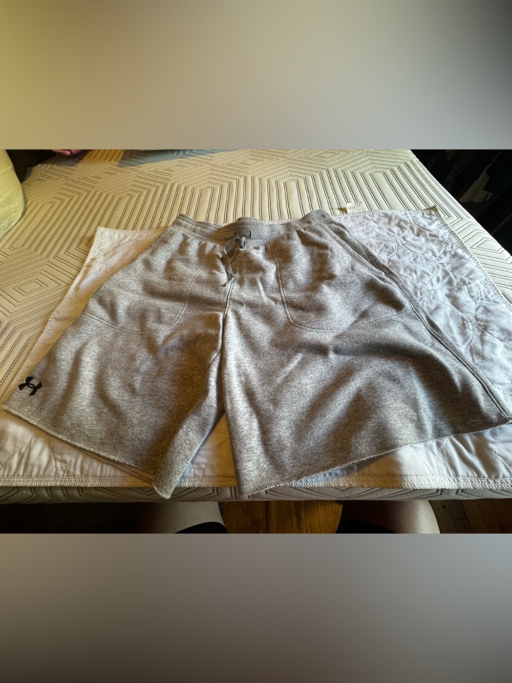 Under Armour Light Heather Gray Women’s Athletic Shorts